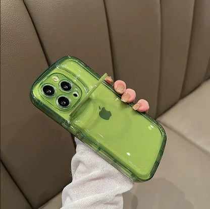 Transparent Phone Case For iPhone Green