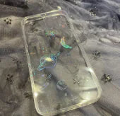 Glitter Cosmos Phone Case Transparent