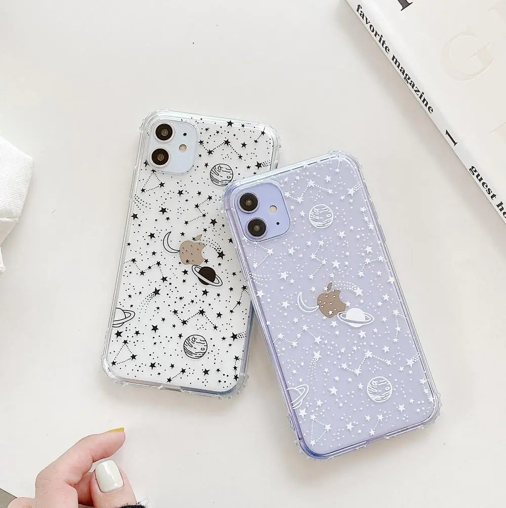 Clear Cosmos Phone Case